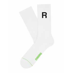 CHEERIO* Socken 'ALPHABEST R'  bílá