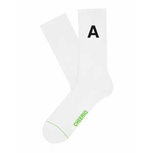 CHEERIO* Socken 'Alphabest A'  bílá