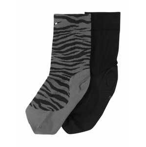 NIKE Sportsocken 'Sheer'  šedá / černá