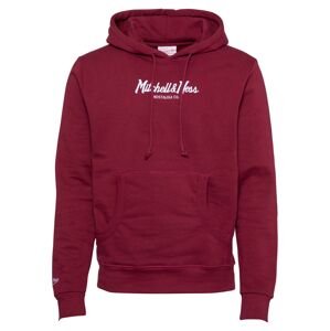 Mitchell & Ness Mikina  burgundská červeň / bílá