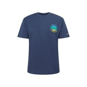 Tommy Jeans Tričko  námořnická modř / žlutá / modrá / nefritová