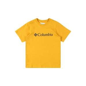 COLUMBIA Funkční tričko  zlatě žlutá / fialkově modrá