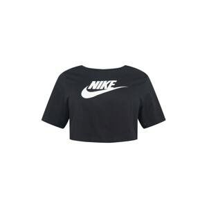 Nike Sportswear Tričko  černá / bílá