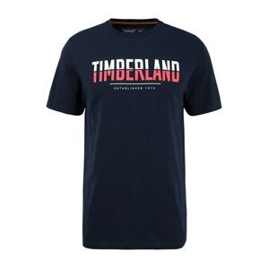 TIMBERLAND Tričko  námořnická modř / bílá / světle červená