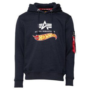 ALPHA INDUSTRIES Mikina 'Hot Wheels'  noční modrá / bílá / červená / žlutá