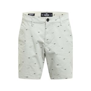 HOLLISTER Chino kalhoty  světle šedá / černá