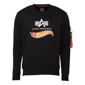 ALPHA INDUSTRIES Mikina 'Hot Wheels'  černá / bílá / žlutá / červená