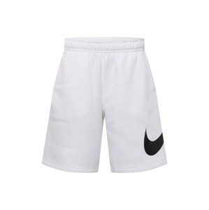 NIKE Sportovní kalhoty  černá / bílá