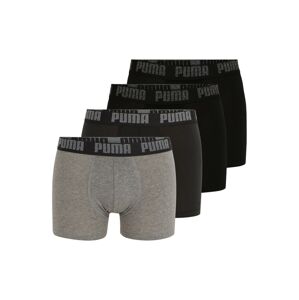 PUMA Boxerky  světle šedá / černá / šedá