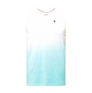 BLEND Tričko  bílá / námořnická modř / aqua modrá