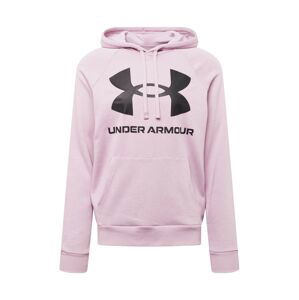 UNDER ARMOUR Sportovní mikina  černá / bledě fialová