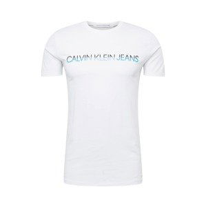 Calvin Klein Jeans Tričko  bílá / modrá / černá