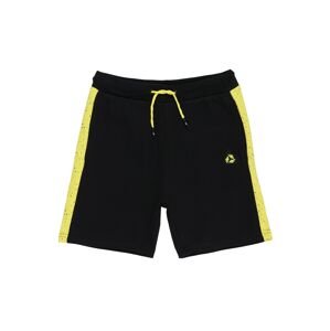 4F Sportovní kalhoty  černá / žlutá