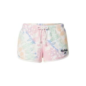 HOLLISTER Kalhoty  offwhite / pink / světle zelená / světlemodrá