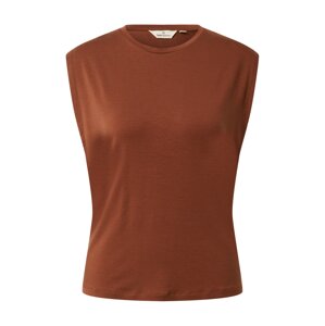 basic apparel Top 'Jolanda'  čokoládová