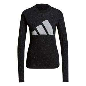 ADIDAS PERFORMANCE Funkční tričko  šedý melír / černá