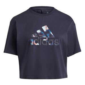 ADIDAS PERFORMANCE Funkční tričko  marine modrá / nebeská modř / bílá