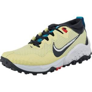 NIKE Sportovní boty 'Wildhorse 7'  modrá / pastelově žlutá / červená / černá