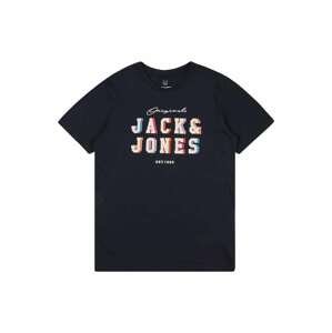 Jack & Jones Junior Tričko 'MAGICAL'  noční modrá / bílá / světlemodrá / melounová