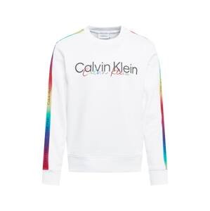 Calvin Klein Mikina 'PRIDE'  bílá / mix barev / černá