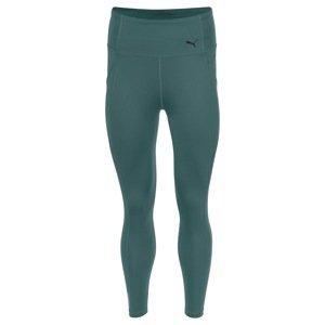 PUMA Sportovní kalhoty  zelená / černá