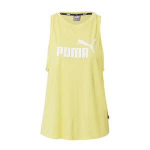 PUMA Sportovní top  žlutá / bílá