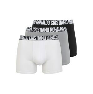 CR7 - Cristiano Ronaldo Boxerky  bílá / černá / šedá