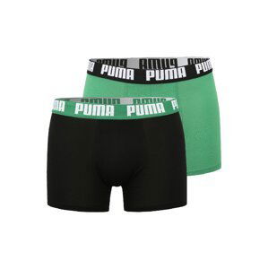 PUMA Boxerky  trávově zelená / černá / bílá