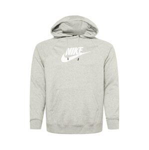 Nike Sportswear Mikina  šedý melír / bílá