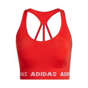 ADIDAS PERFORMANCE Sportovní podprsenka  červená / bílá