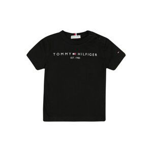 TOMMY HILFIGER Tričko  černá / bílá