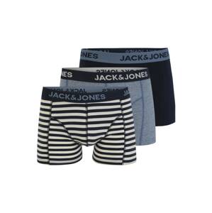 JACK & JONES Boxerky  noční modrá / chladná modrá / bílá