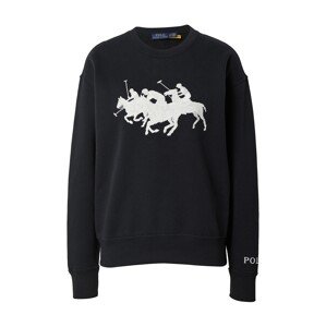 Polo Ralph Lauren Mikina 'HEARD'  černá / bílá