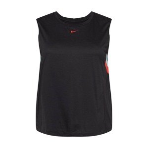 NIKE Sportovní top  černá / bílá / červená