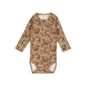 Lil ' Atelier Kids Dupačky/body 'GEO'  khaki / hnědá