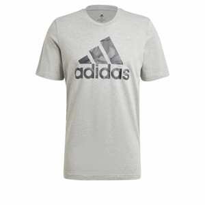 ADIDAS PERFORMANCE Funkční tričko  šedý melír / černá