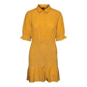 VERO MODA Košilové šaty 'Dicthe'  oranžová / bílá