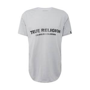 True Religion Tričko  kouřově modrá / černá