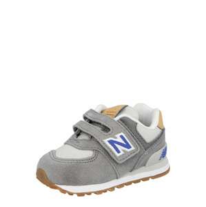 new balance Tenisky  šedá / bílá / světle hnědá / královská modrá