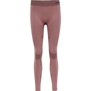 Hummel Sportovní kalhoty  tmavě růžová / černá