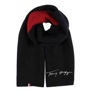 TOMMY HILFIGER Šála  tmavě modrá / červená / bílá