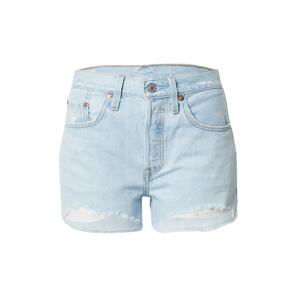 LEVI'S Džíny '501® ORIGINAL SHORT LIGHT INDIGO - WORN IN'  světlemodrá