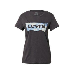 LEVI'S Tričko 'THE PERFECT TEE BLACKS'  nebeská modř / černá / bílá