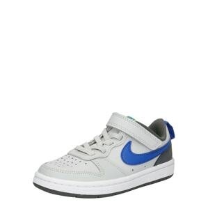 Nike Sportswear Tenisky 'Court Borough 2'  nebeská modř / žlutá / světle šedá / tmavě šedá