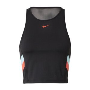 NIKE Sportovní top  černá / lososová / světlemodrá