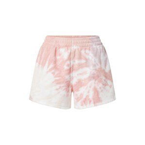 Abercrombie & Fitch Kalhoty  růžová / bílá