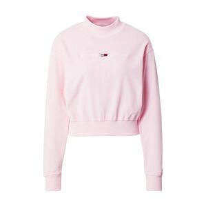 Tommy Jeans Mikina  pink / bílá