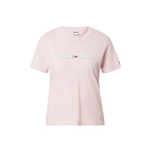 Tommy Jeans Tričko  růžová / bílá / mátová / kouřově modrá / červená