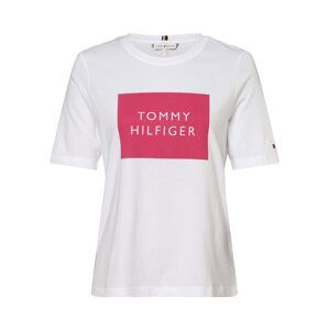 TOMMY HILFIGER Tričko  pink / bílá