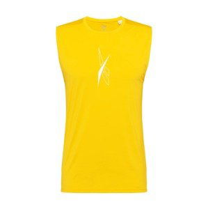 Reebok Sport Funkční tričko 'Workout Ready'  žlutá / bílá
